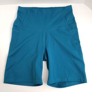Small All In Motion Dark Teal High Rise Bike Shorts With Pockets